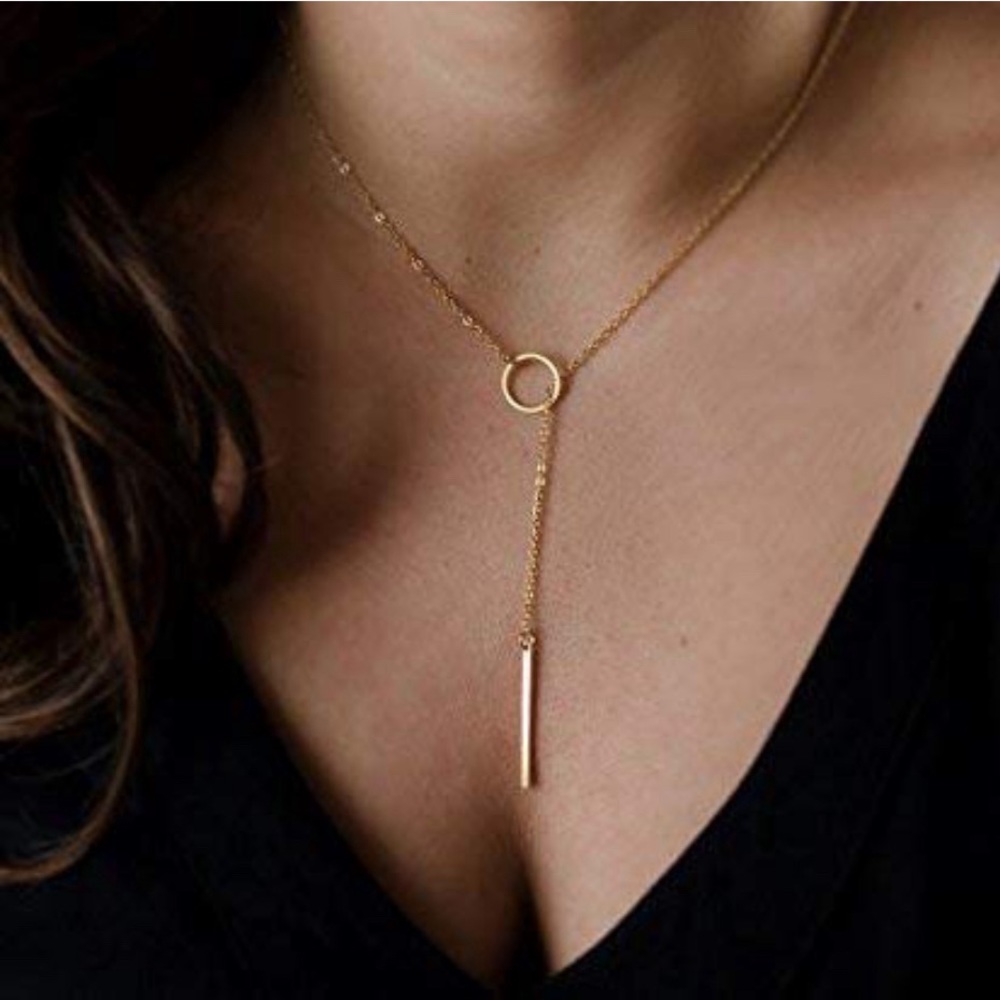 COPY 🎉Host Pick🎉 14k Yellow Gold Plated Dainty Boho Lariat Necklace